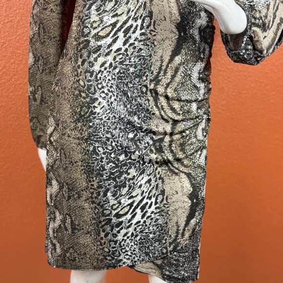 INC International Concepts Animal Print Long Sleeve Dress Size Large E64 - Picture 4 of 15